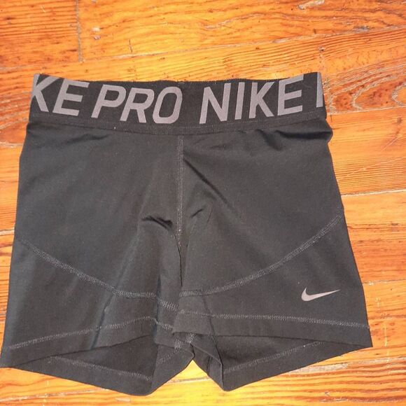 Nike Pro Black Spandex Shorts - Picture 1 of 3